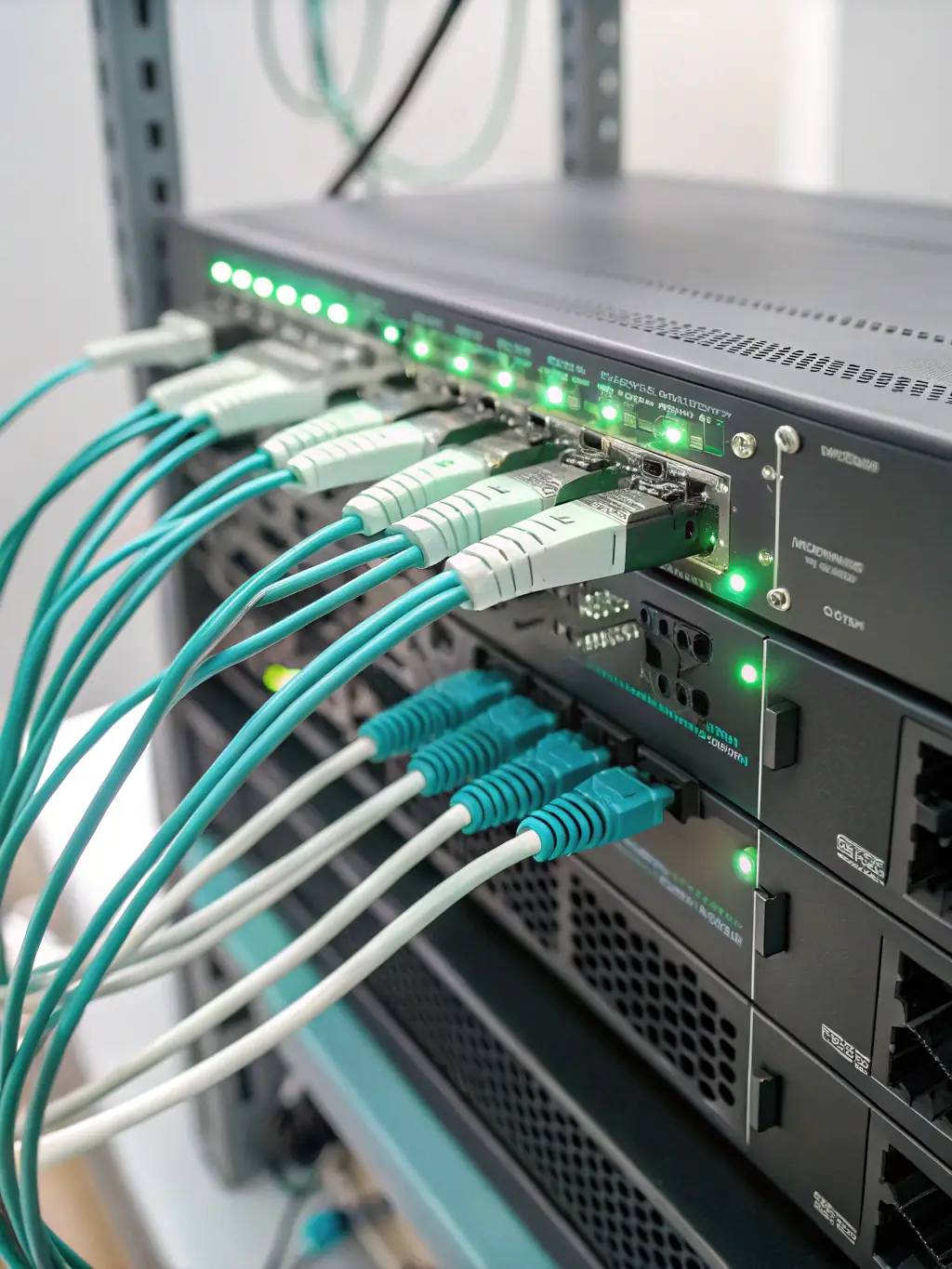 A visual representation of data flowing through a secure network, illustrating the real-time data analytics and reporting capabilities of Canaveral Associates' cloud solutions.
